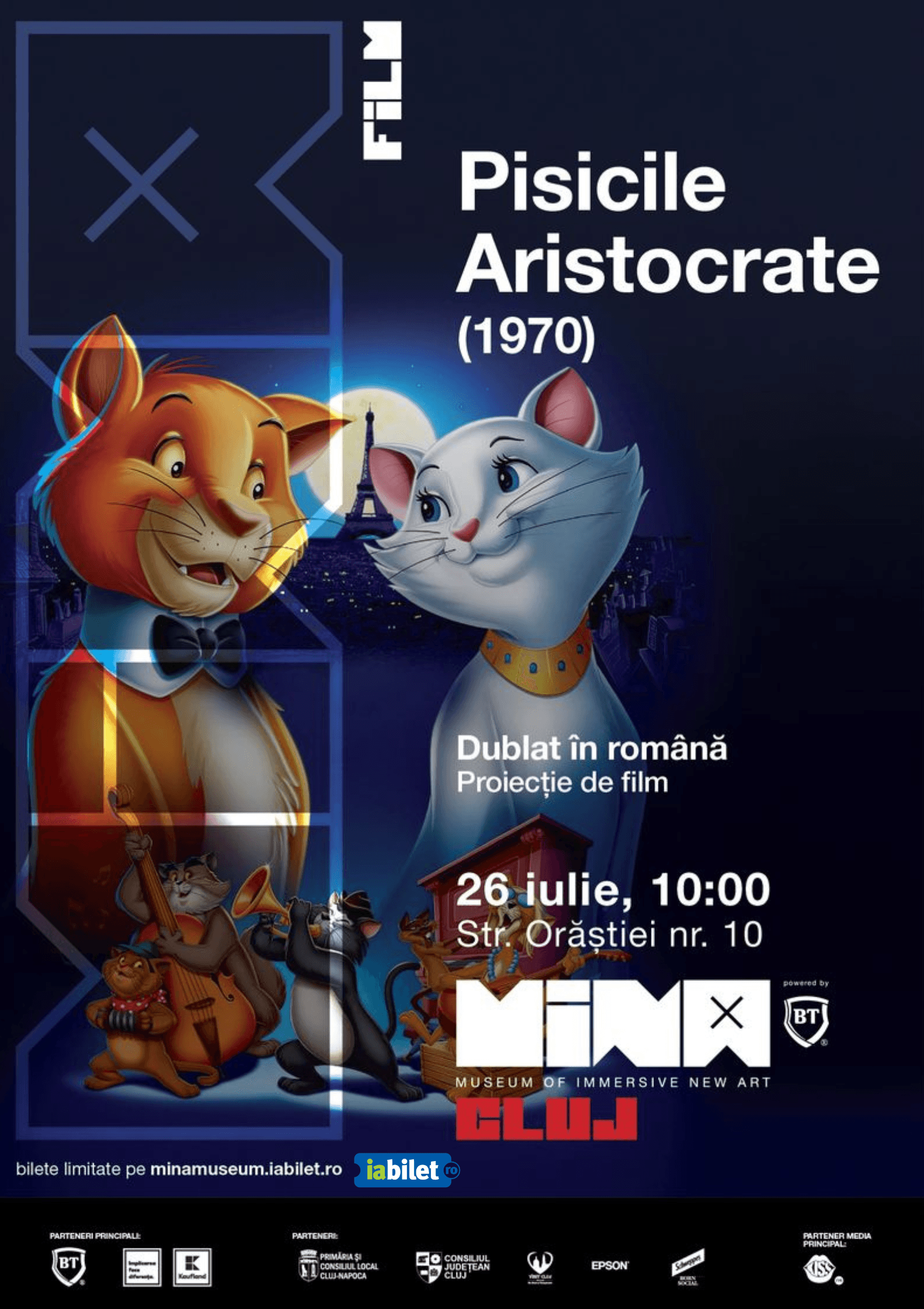 Afiș: Pisicile Aristocrate (1970) – proiecție de film