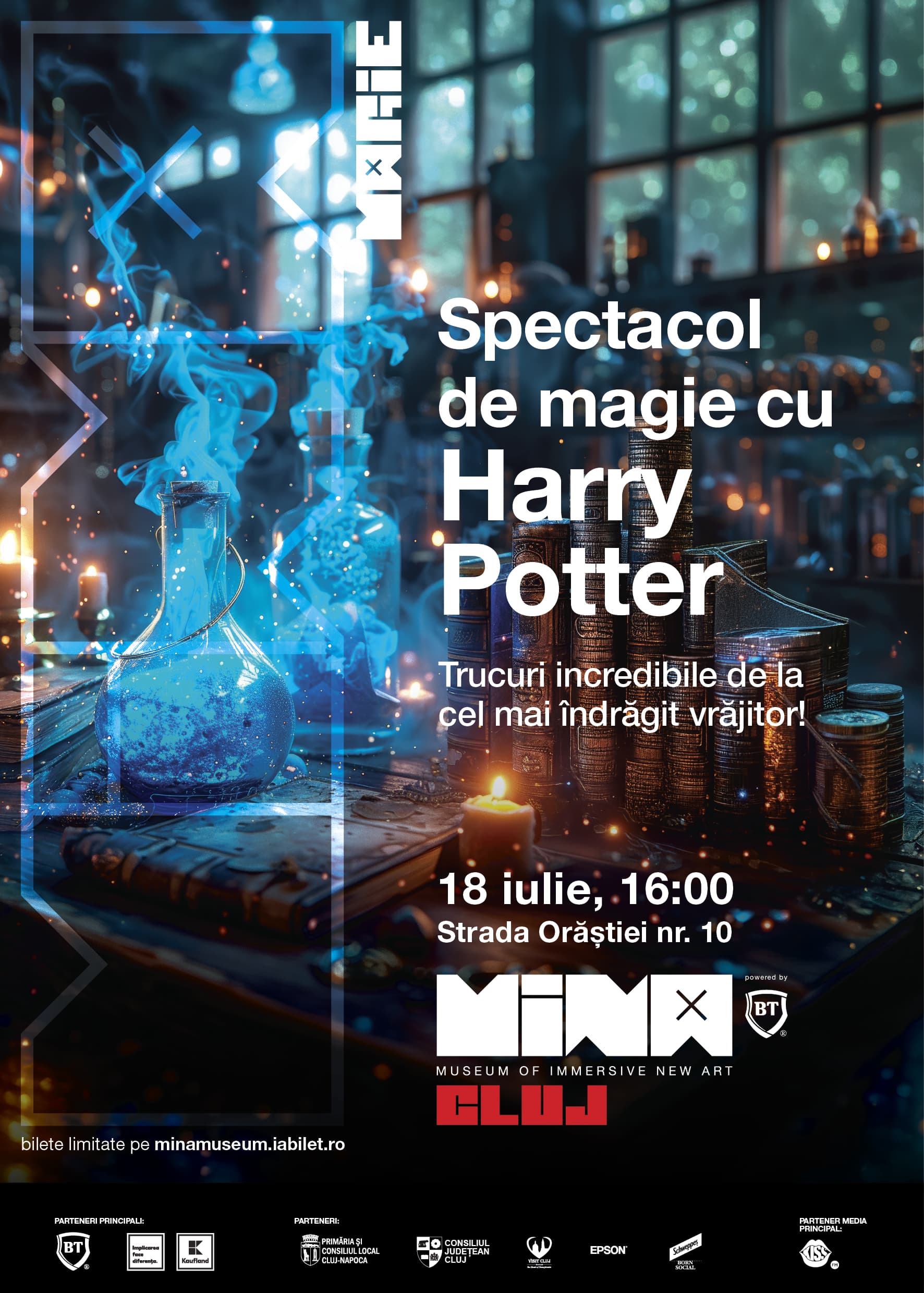 Afiș: Spectacol de Magie cu Harry Potter