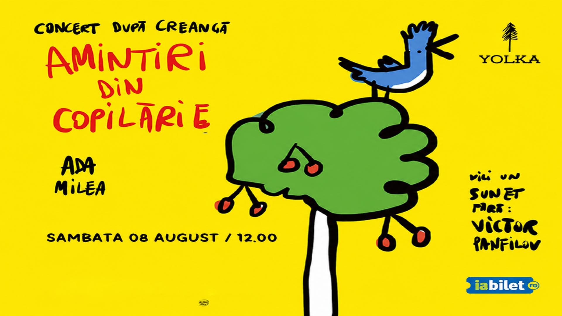 Afiș: Ada Milea – Concert „Amintiri din copilărie” după Creangă