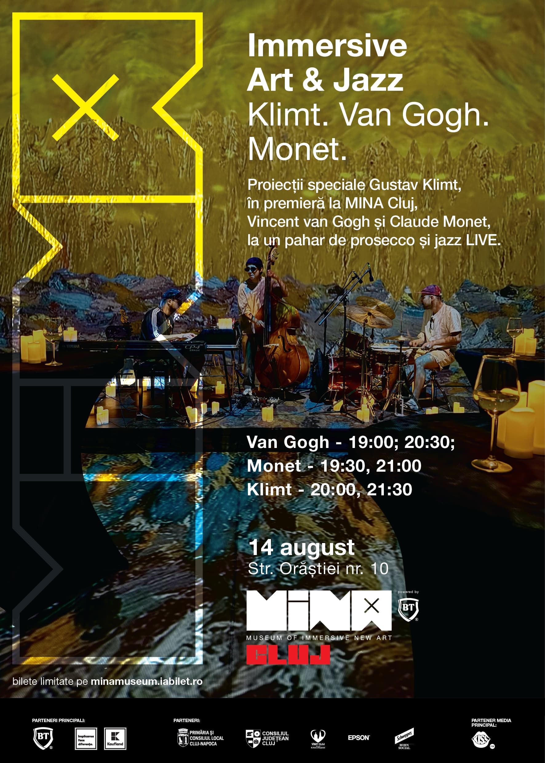 Afiș: Immersive Art & Jazz @ MINA