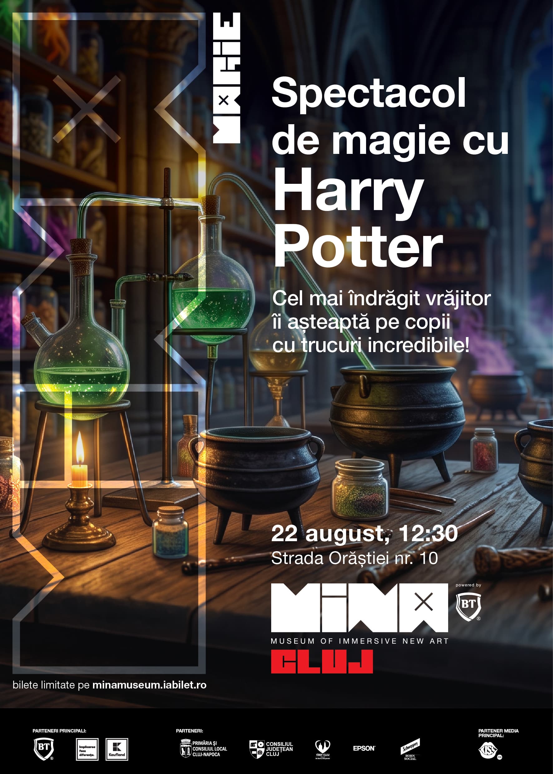 Afiș: Spectacol de magie cu Harry Potter @ MINA