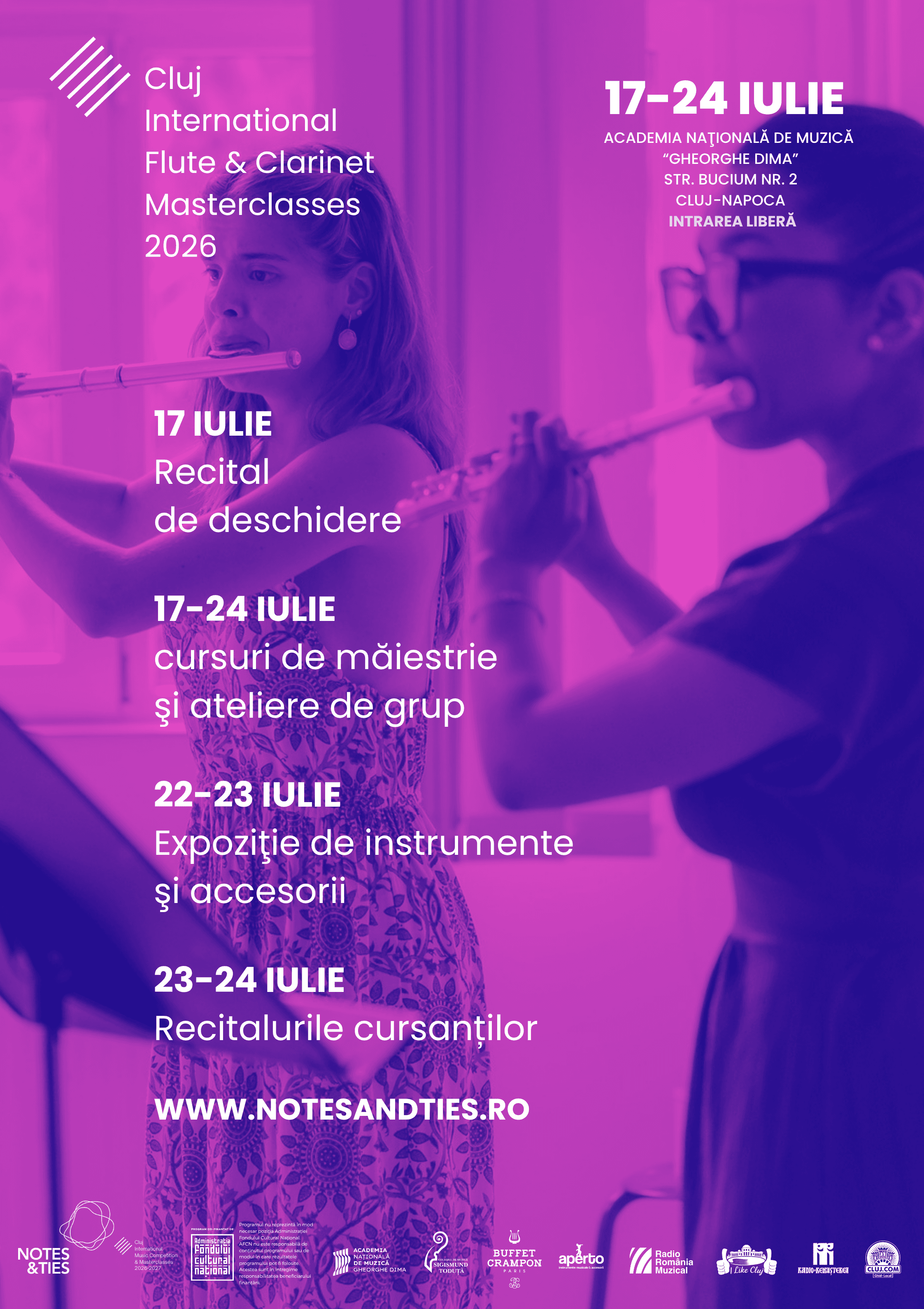 Afiș: Cluj International Masterclasses 2026