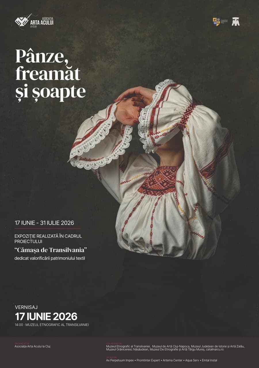 Afiș: Expoziția „Pânze, freamăt și șoapte”