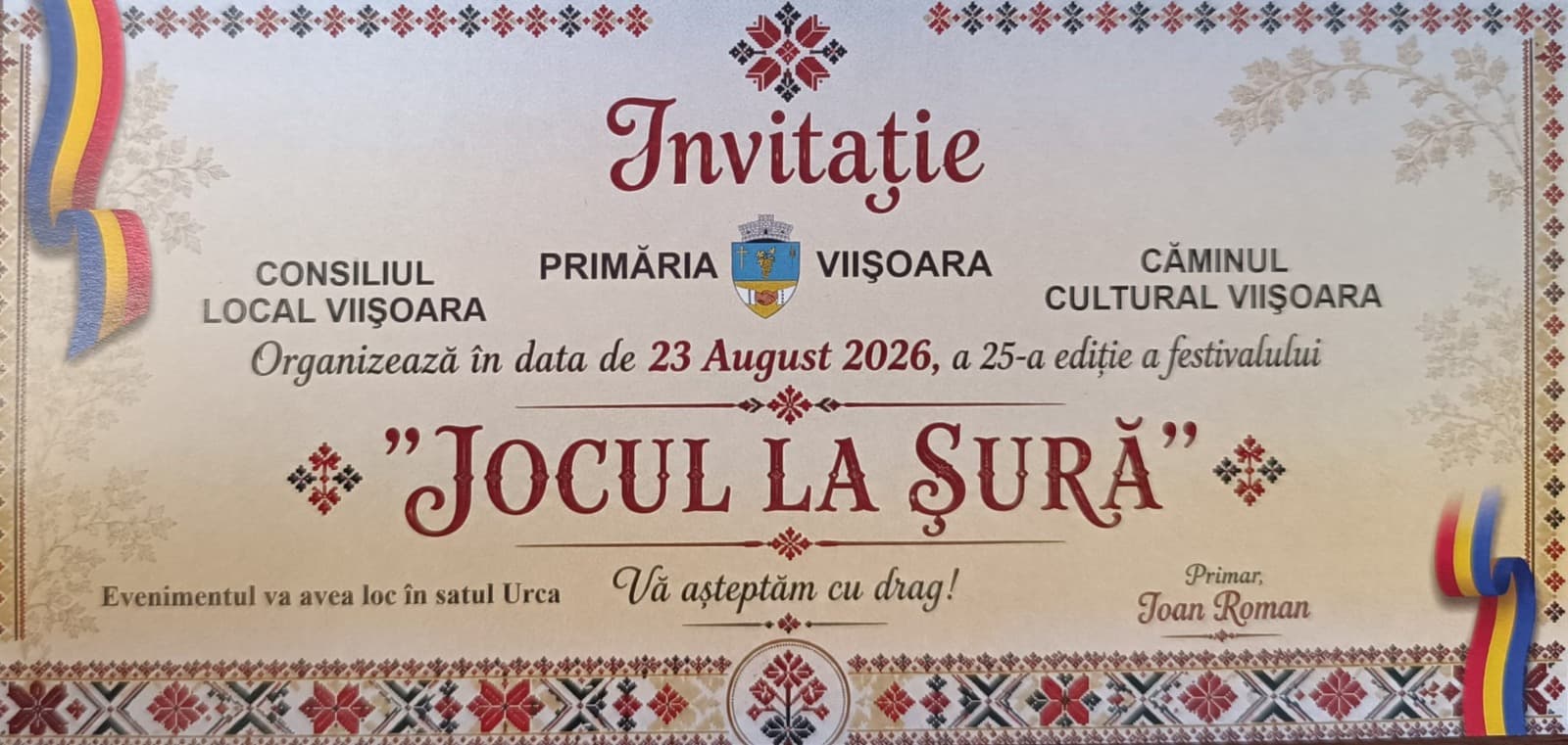 Afiș: Festivalul „Jocul la șură”, ediția a XXV-a